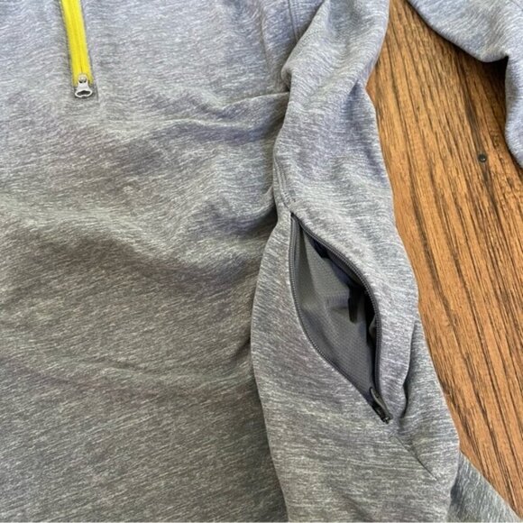 Lululemon Race Your Pace 1/2 ZipHeathered Slate size 12 - Picture 9 of 11